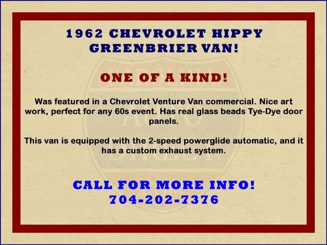 1962 Chevrolet Corvair HIPPY GREENBRIER VAN! ONE OF A KIND! - photo 2