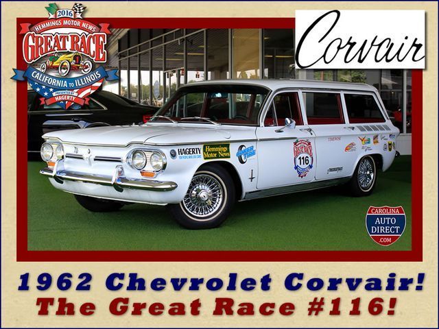 1962 Chevrolet Corvair Monza Station Wagon - THE GREAT RACE #116 White Wagon 0 A 1962 Chevrolet Corvair Monza Station Wagon - THE GREAT RACE #116