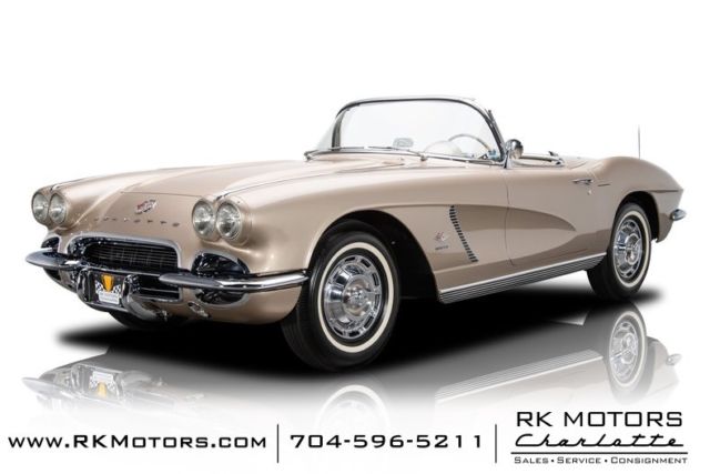 1962 Chevrolet Corvette Fawn Beige Roadster 327 L84 FI V8 4 Speed Manual 1962 Chevrolet Corvette --