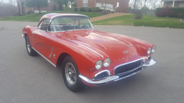 1962 Chevrolet Corvette Fuelie 4spd Both Tops Gorgeous Survivor 1962 Chevrolet Corvette Rochester Fuel Injected 4speed