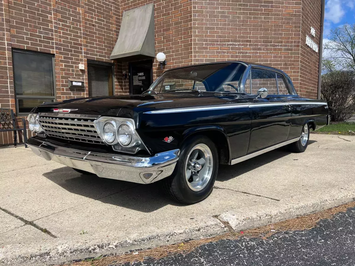 1962 CHEVROLET IMPALA 350 4spd coupe 1961 bel air Biscayne black 1962 Chevrolet Impala - 4spd
