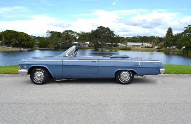 1962 Chevrolet Impala SS Tribute Car 99,647 Miles Blue Convertible 409 Manual 1962 Chevrolet Impala SS Tribute Car