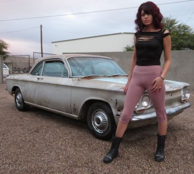 1962 Chevy Corvair Monza Spyder factory Turbo 4 spd Az car no rot barn find RARE 1962 Chevrolet Corvair Monza Spyder Turbo