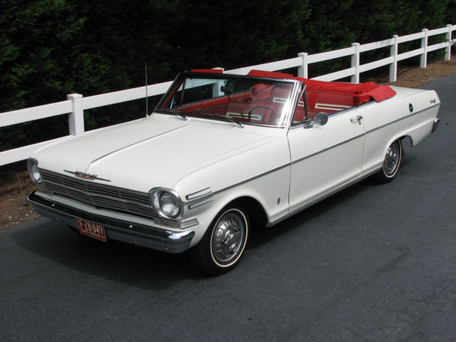 1962 Chevy II Nova Convertible Low mile SC car 1963 Chevrolet Nova