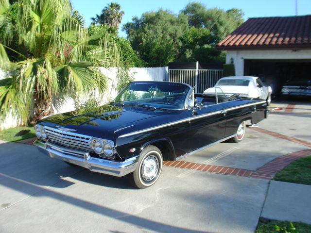 1962 Chevy Impala Convertible Black 1958 1959 1960 1961 1963 1964 1965 1962 Chevrolet Impala