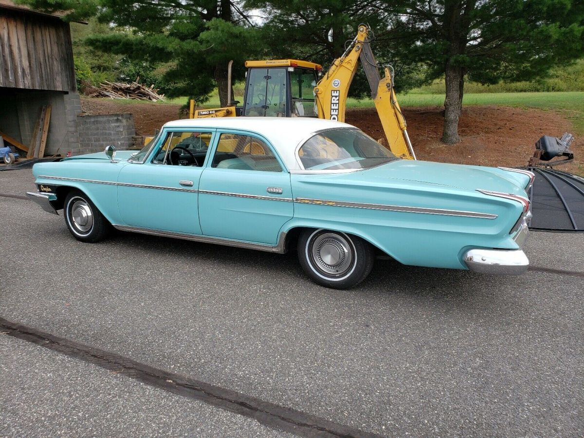 1962 Chrysler Newport Sedan Blue RWD Automatic four-door sedan 1962 Chrysler Newport four-door sedan