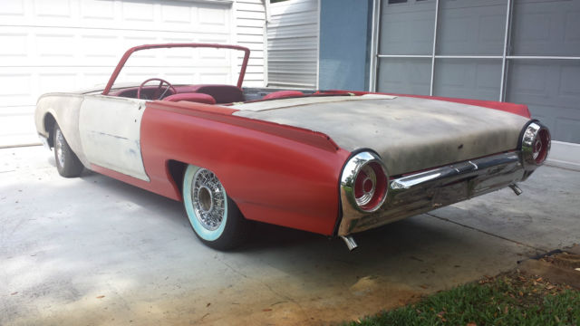 1962 convertible, frame up restoration. 80% complete. new engine, transmission. 1962 Ford Thunderbird original