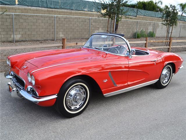 1962 Corvette, #'s Matching 327/340hp, Restored, Roman Red, 2-Tops, Docs 1962 Chevrolet Corvette 327/340hp