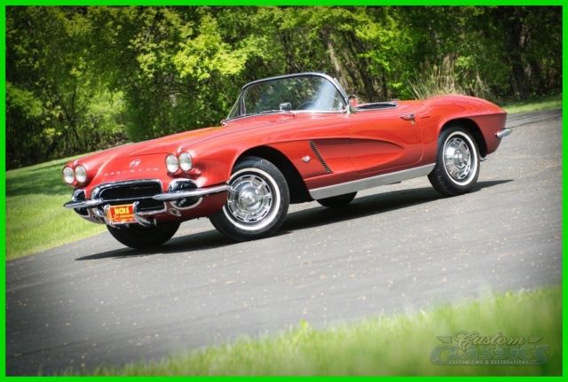 1962 Corvette 327/340, 4-Speed, Duntov Mark, NCRS Top Flight, Triple Crown, Red 1962 Chevrolet Corvette