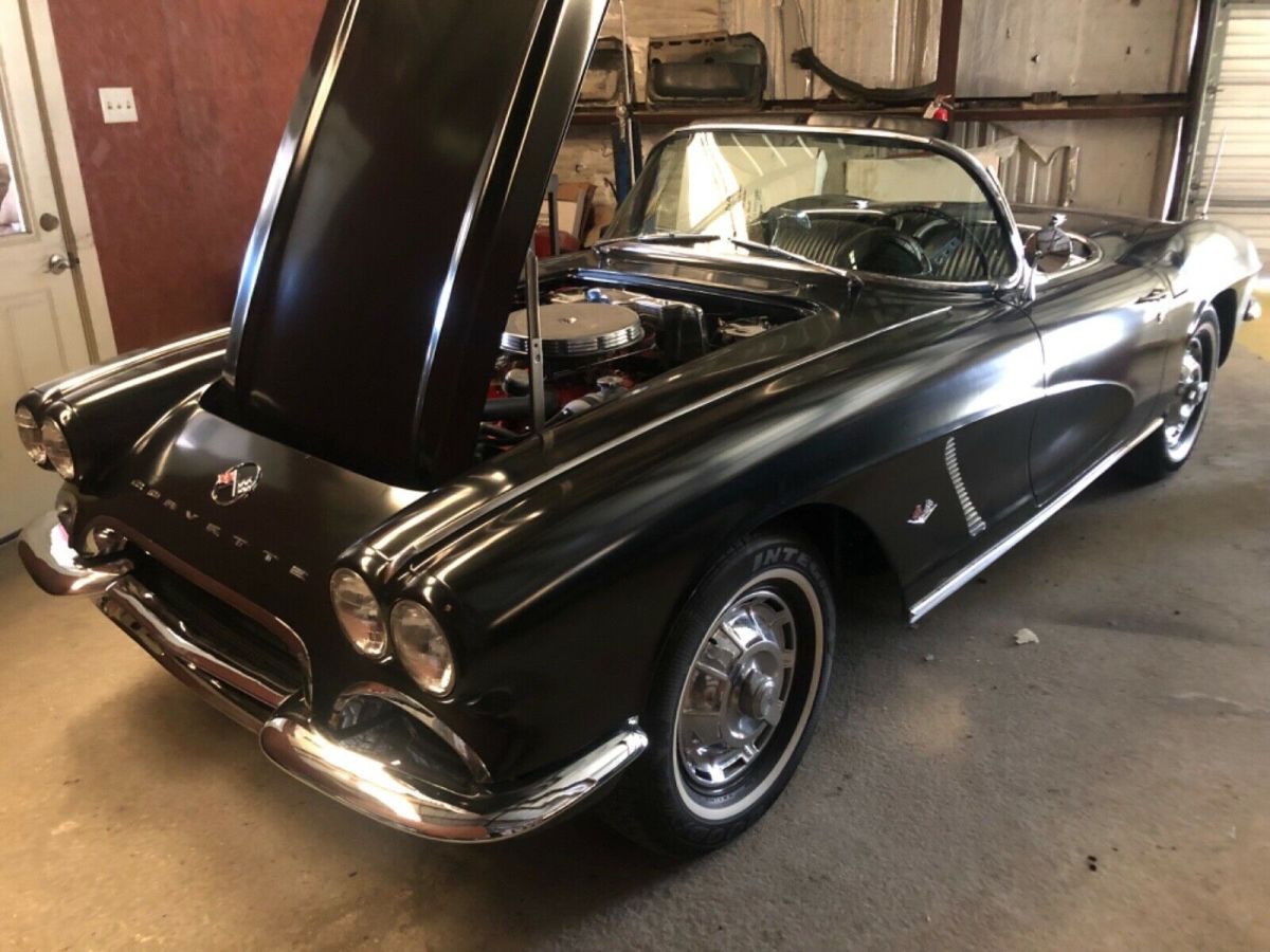 1962 CORVETTE C1 NICE DRIVER RESTORED CONVERTIBLE 327 4 SPEED HOT ROD BLACK 1962 Chevrolet Corvette