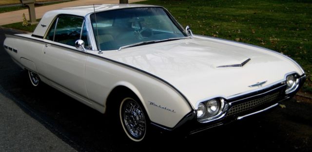 1962 Coupe,New Corinthian White/Blue/White Int.Show Winner Resto,390,Full Power 1962 Ford Thunderbird Coupe