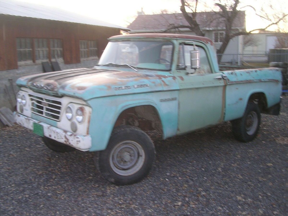 1962 Dodge Power Wagon W100 Sweptline 4X4 1/2 Ton RARE!! 1962 Dodge Power Wagon Sweptline