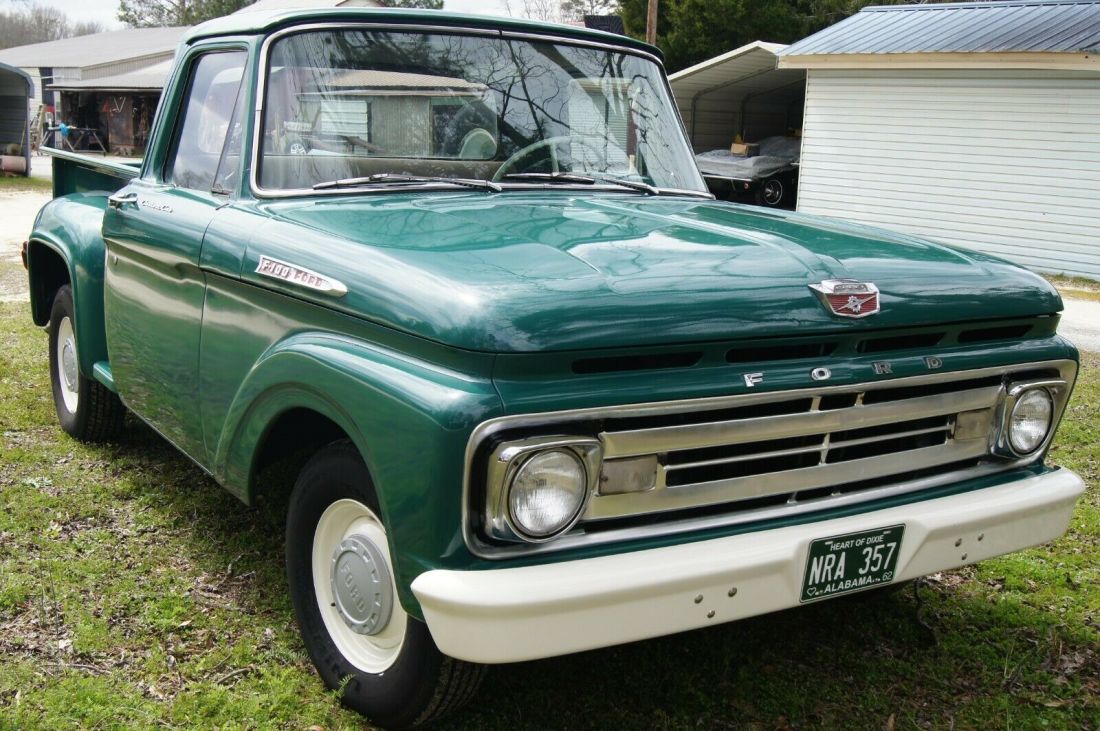 1962 FORD F-100 CUSTOM CAB; FLARE SIDE SHORT BED / Vintage Collection / Original 1962 Ford F-100 Factory Custom Cab