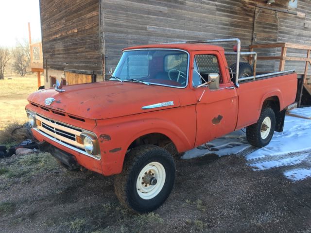 1962 Ford F-250 4x4 Custom Cab Pickup 390 v8 NO RESERVE 1962 Ford F-250