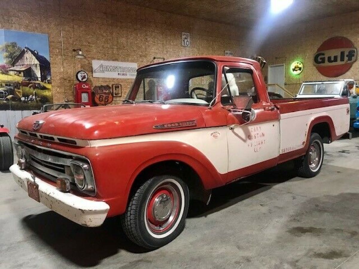 1962 Ford F-100 Survivor daily driver NO RESERVE! VIDEO! - photo 2