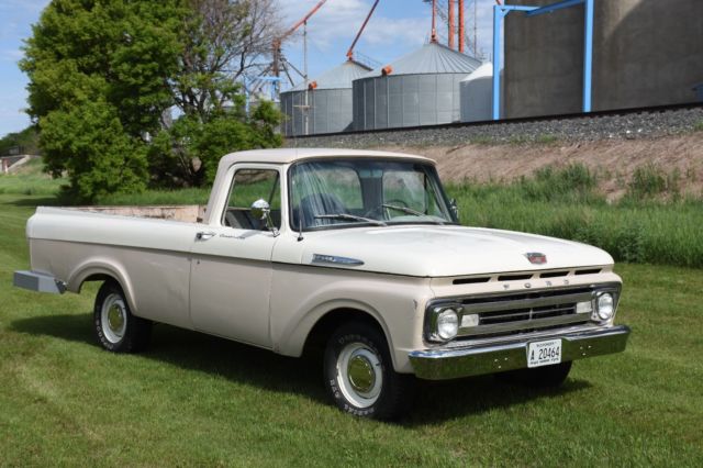 1962 Ford F100 Unibody Custom Cab Original Paint Vintage Antique Survivor 1962 Ford F-100