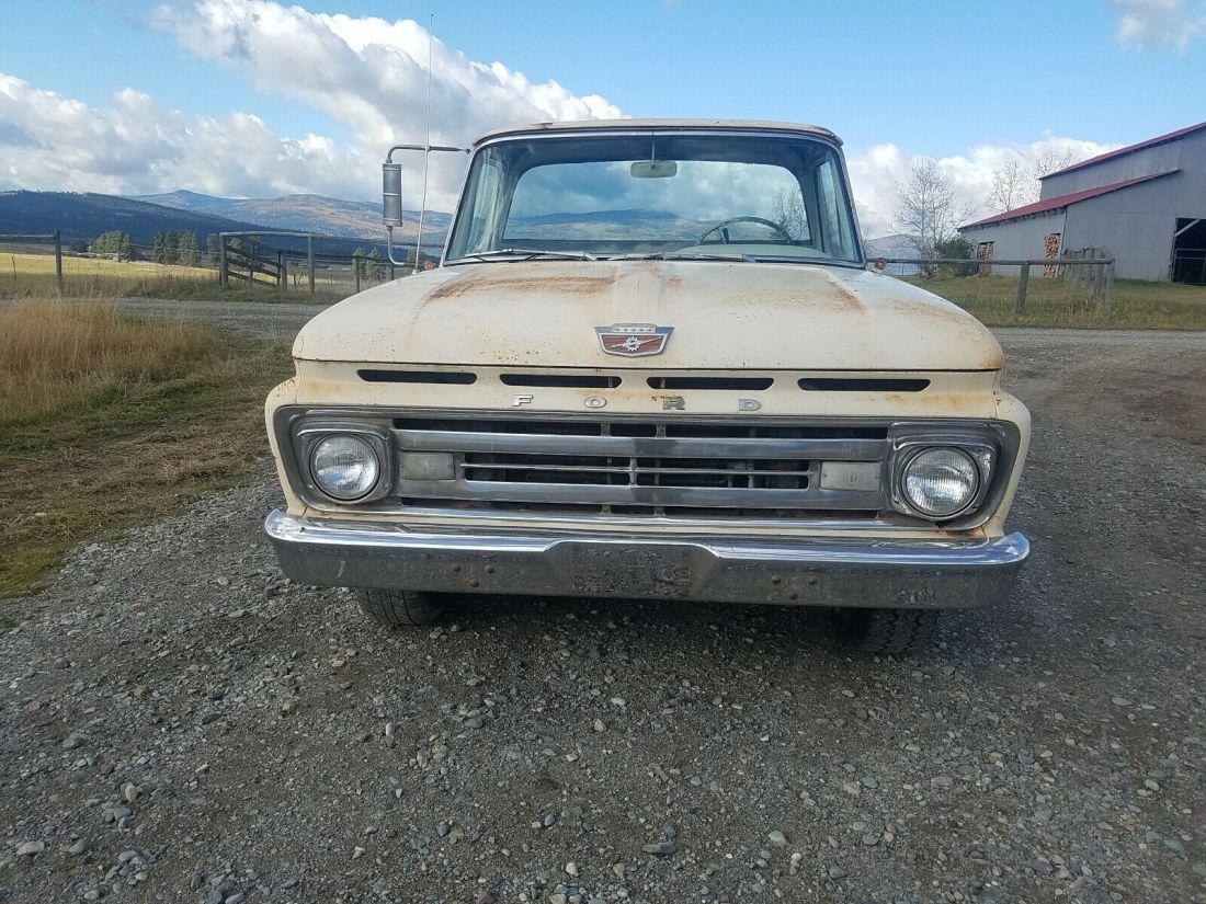 1962 FORD F100 UNIBODY CUSTOM CAB PICKUP TRUCK: A/C, BIG BACK WINDOW, V8, AUTO! 1962 Ford F-100 Custom Cab