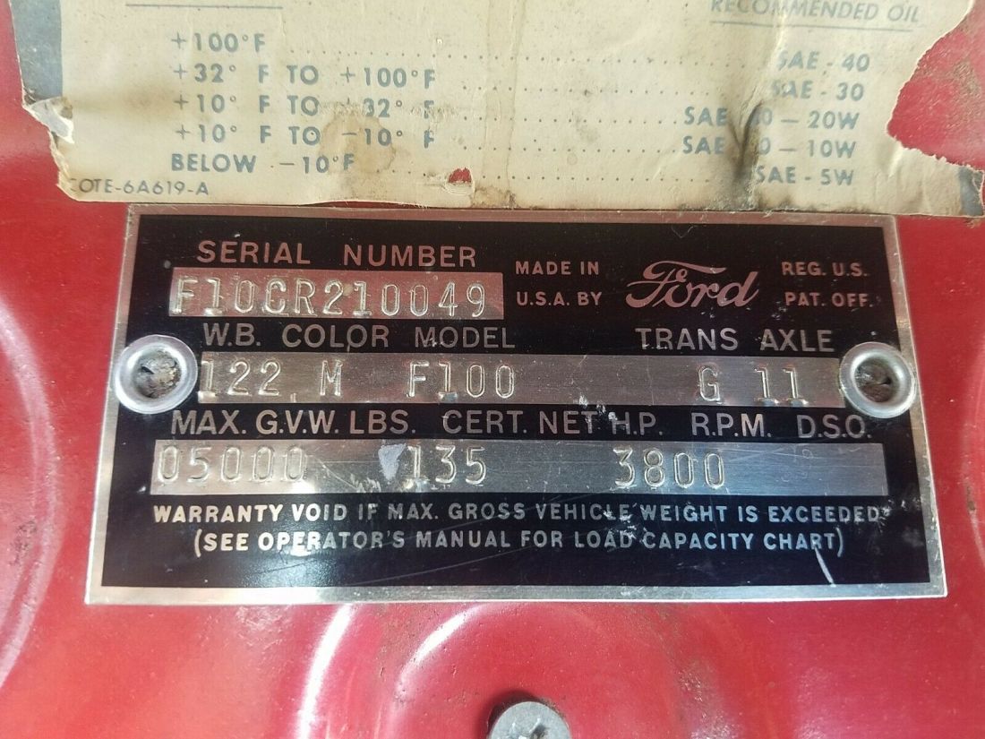 1962 Ford F-100 Custom Cab - photo 10