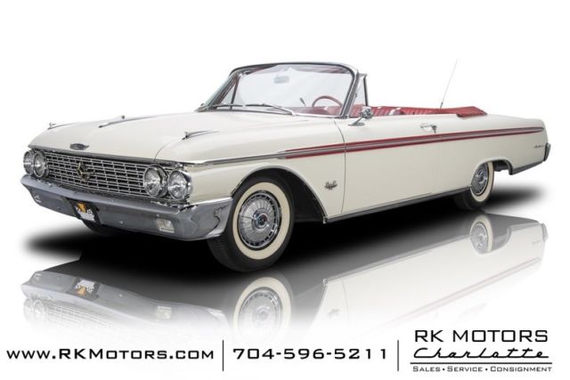 1962 Ford Galaxie Sunliner Corinthian White Convertible 390 V8 3 Speed Automatic 1962 Ford Galaxie Sunliner