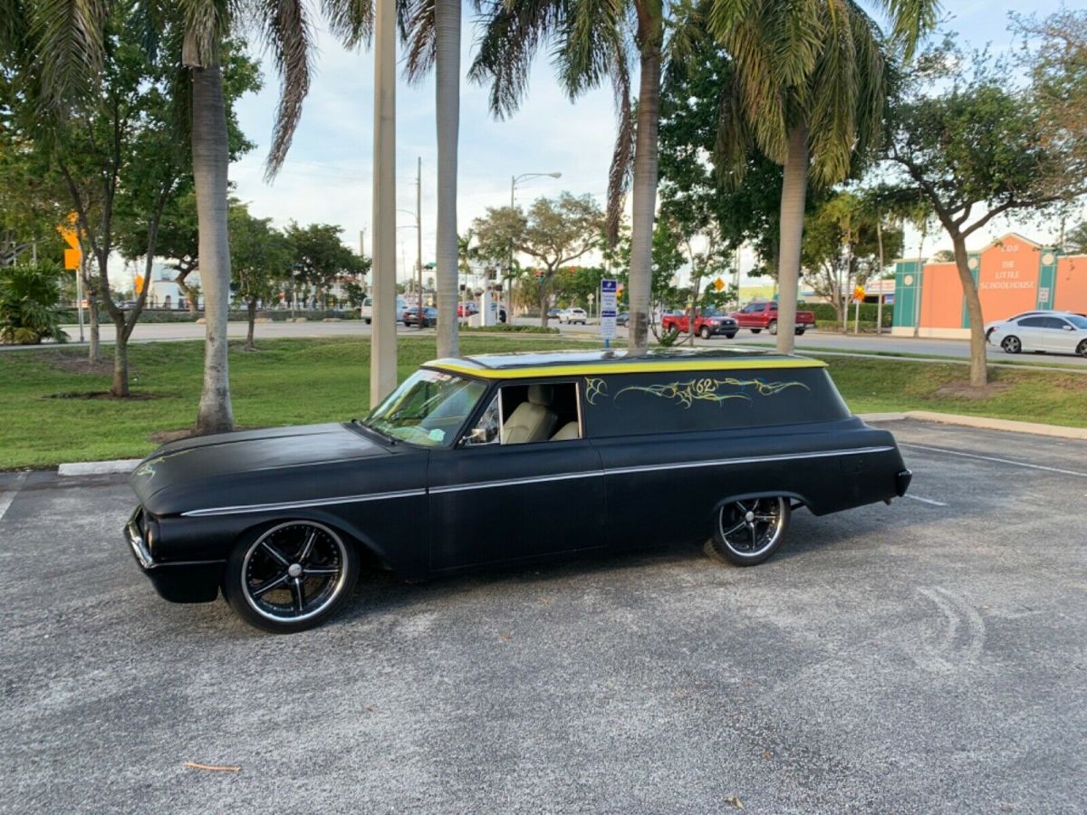 1962 FORD STATION WAGON RESTOMOD 383 STROKER V8 MAT BLACK HOT ROD NO RESERVE 1962 Ford WAGON