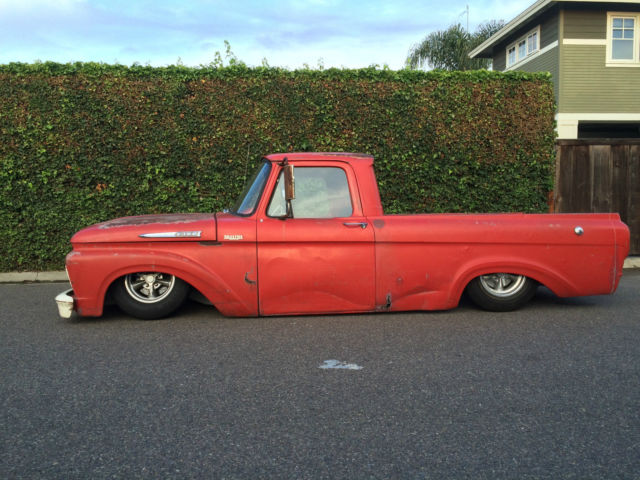 1962 ford truck pickup pick up vintage shop rat rod patina f100 f 100 unibody 1962 Ford F-100