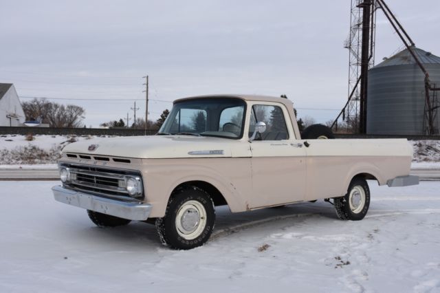 1962 Ford Unibody Custom Cab Wraparound Rear Window RARE Original Paint Survivor 1962 Ford Other Pickups