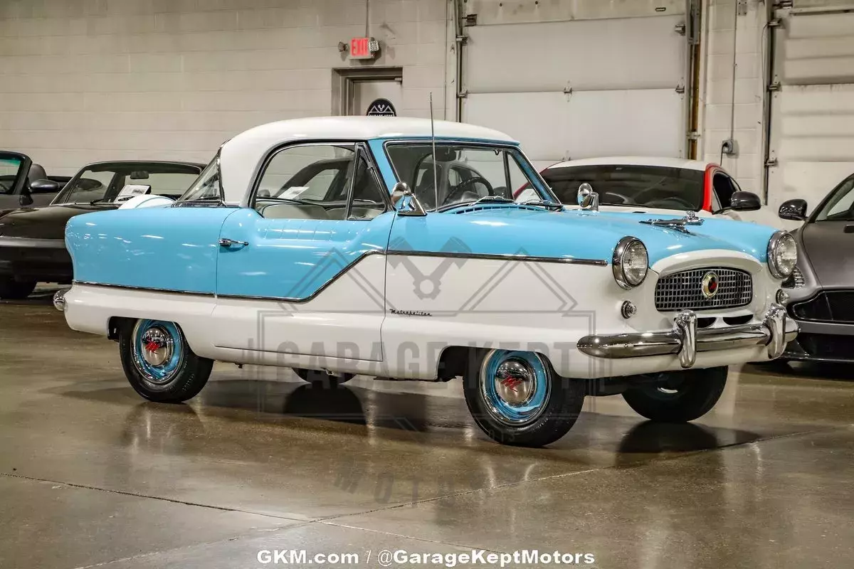 1962 Nash Metropolitan White & Blue Coupe 1500cc 11769 Miles 1962 Nash Metropolitan