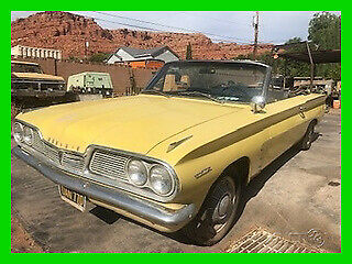 1962 Pontiac Tempest Convertible Project Car 195 Trophy Eng 3-Spd Manual 32k Mi 1962 Pontiac Tempest Convertible All Original
