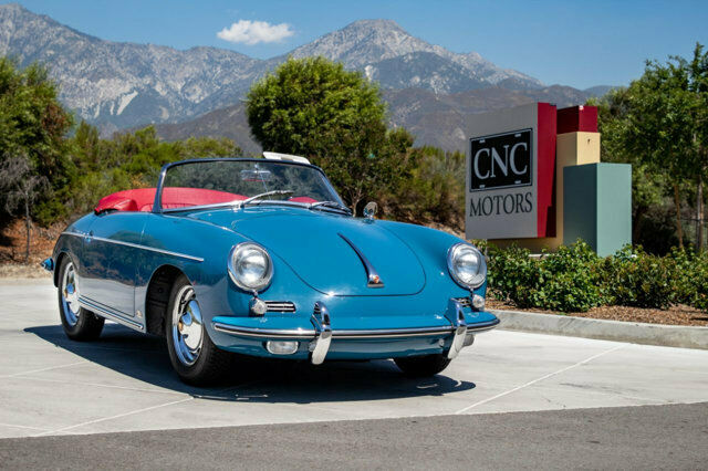 1962 Porsche 356 B 356B Super 90 Twin Grill Roadster Oslo Blue Fully Restored 1962 Porsche 356 B Super 90 Twin Grill Roadster