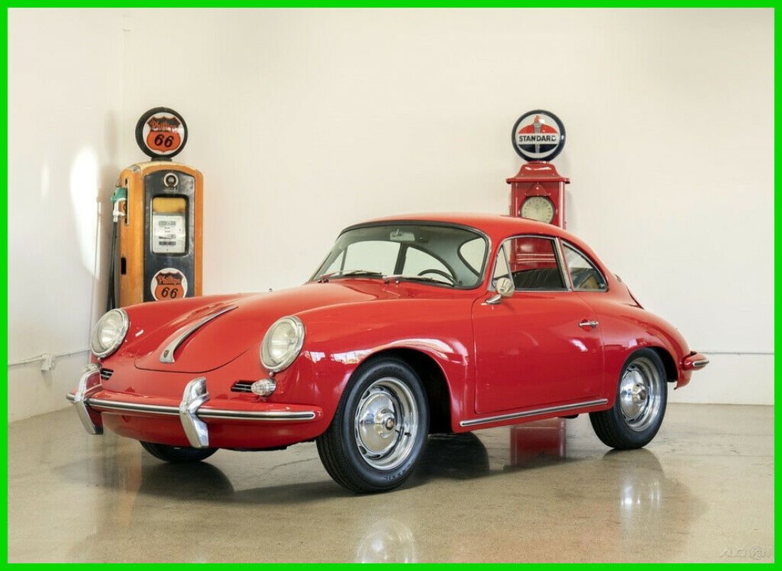 1962 PORSCHE 356B 1600S REUTTER COUPE RUBY RED 1962 Porsche 356 1600 S Reutter Coupe