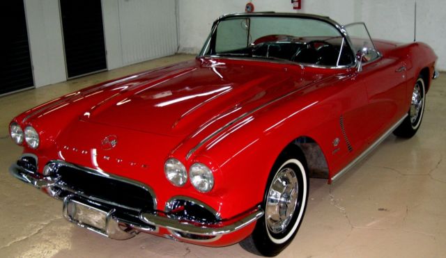 1962 Rare Stunning #'s Matching w/ Fuel-Injected,Roman Red/Black,2 Tops,Body-Off 1962 Chevrolet Corvette Fuel-Injection Roadster