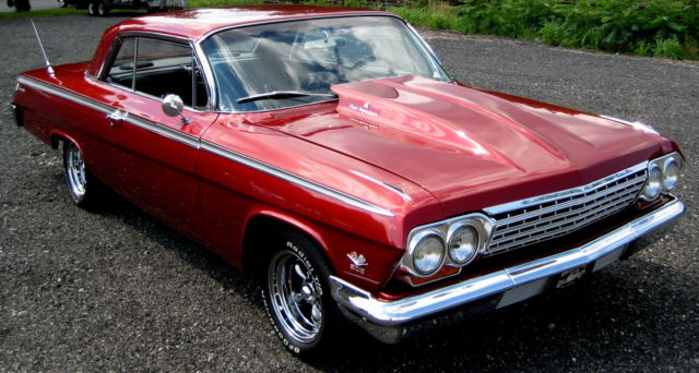 1962 Sport Coupe,Red Met/Black Int.502 w/Fast FI,Auto w/OD,Ford 9",PS,4WDisc,MSD 1962 Chevrolet Impala