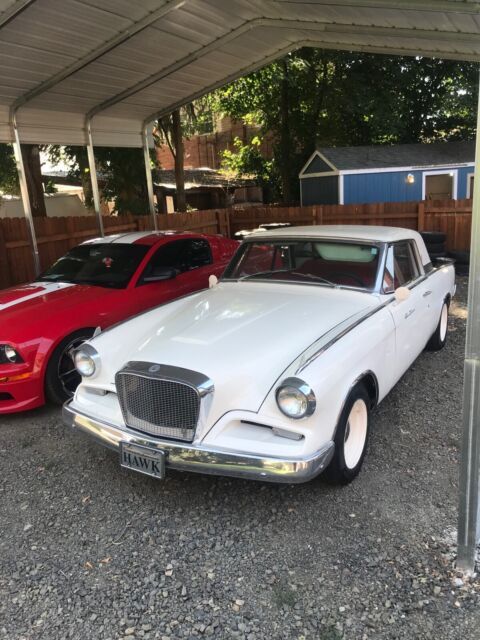 1962 Studebaker Gran Turismo Hawk Coupe White RWD Automatic 1962 Studebaker Gran Turismo Hawk