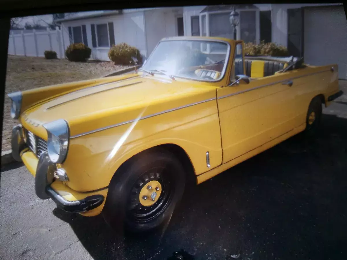 1962 Triumph Herald Cabriolet Convertible Yellow HERALD 1962 Triumph Herald Cabriolet HERALD