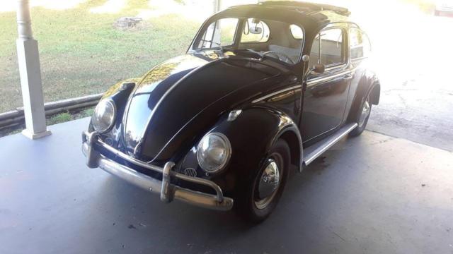 1962 Volkswagen beetle Pull Back Rag Top Black VW bug pop out windows original 1962 Volkswagen Beetle - Classic