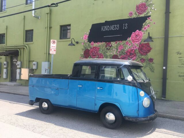 1962 VW Double-Cab Transporter Metallic Blue and Black - Great Condition! 1962 Volkswagen Double-Cab Transporter