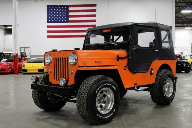 1962 Willys Jeep CJ3B 23037 Miles Orange Jeep 289ci V8 Manual 1962 Willys Jeep CJ3B