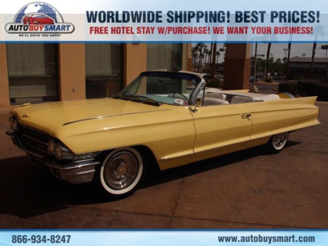 1962 Yellow! 1962 Cadillac DeVille CONVERTIBLE
