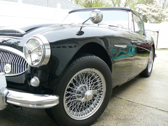 1963 Austin Healey 3000 Original Black with Red Matching Number BJ7 1963 Austin Healey 3000 BJ7 Heritage Trust Certificate