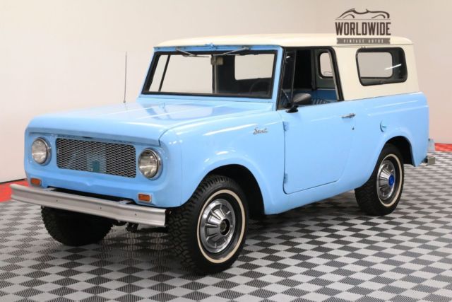 1963 Blue RESTORED 4X4 FULL CONVERTIBLE TOP! 1963 International Harvester Scout RESTORED 4X4 FULL CONVERTIBLE TOP
