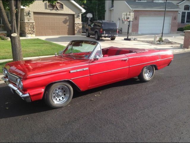 1963 Buick Skylark Convertible V8 4 speed Red with Red interior 1963 Buick Skylark
