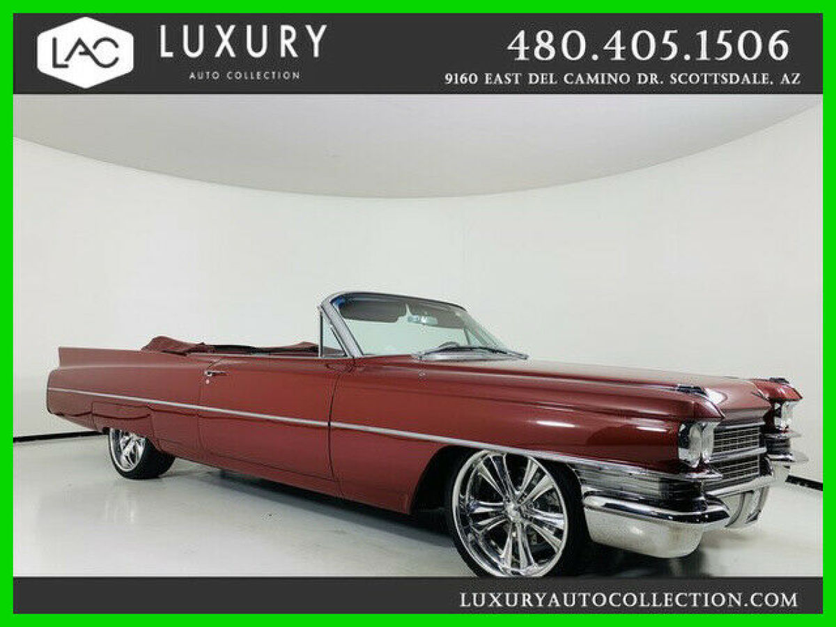 1963 Cadillac Deville Convertible Resto Red *Trade/Financing 480.418.6160* 1963 Cadillac DeVille Convertible Resto