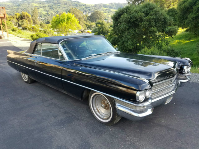 1963 Cadillac Series 62 Deville Convertible Black California Coupe RARE Video 1963 Cadillac DeVille Series 62