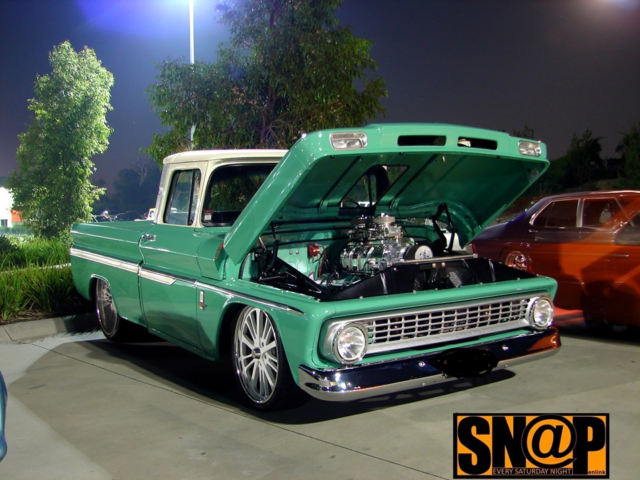 1963 CHEV BIG BACK WINDOW C10 CUSTOM VINTAGE PICK UP...MAKE YOUR MATES ENVIOUS! 1963 Chevrolet C-10 Black