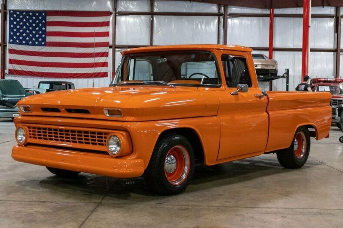 1963 Chevrolet C-10 5372 Miles Orange Pickup Truck 250ci Inline-6 3-Speed Manua 1963 Chevrolet C-10