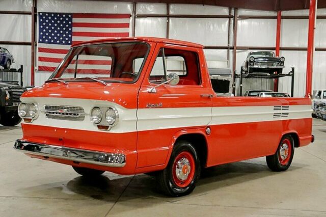 1963 Chevrolet Corvair 95 Rampside 2386 Miles Orange Pickup Truck 164ci 6-Cylind 1963 Chevrolet Corvair 95 Rampside