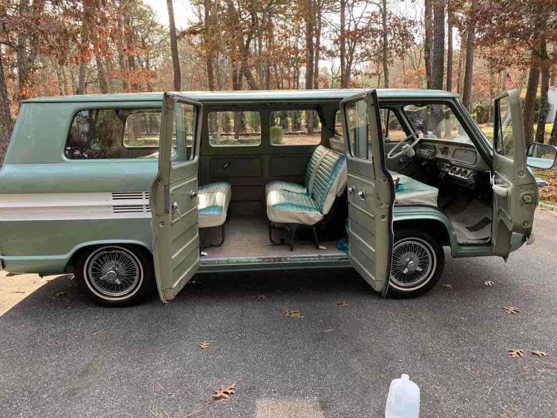 1963 Chevrolet corvair greenbrier turquoise and white - photo 9