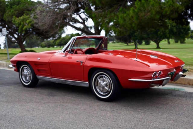 1963 Chevrolet Corvette 327 340HP Roadster Rare Restored SoCal - photo 4