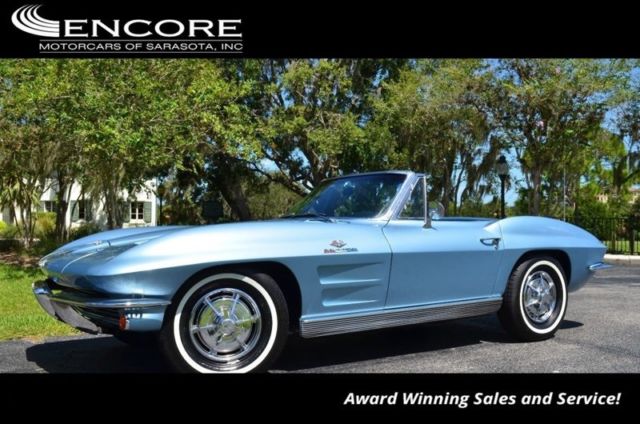 1963 Chevrolet Corvette Convertible Fuel Injected 327/360hp Matching #'s 65,652 1963 Chevrolet Corvette Convertible Fuel Injected 327/360hp Matching #'s