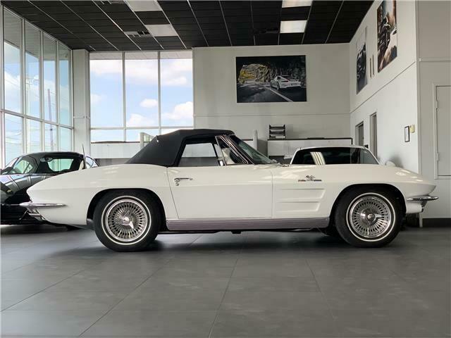 1963 Chevrolet Corvette Fuel-Injected 6795 Miles WHITE Roadster V8 Fuel-Injected 1963 Chevrolet Corvette Fuel-Injected